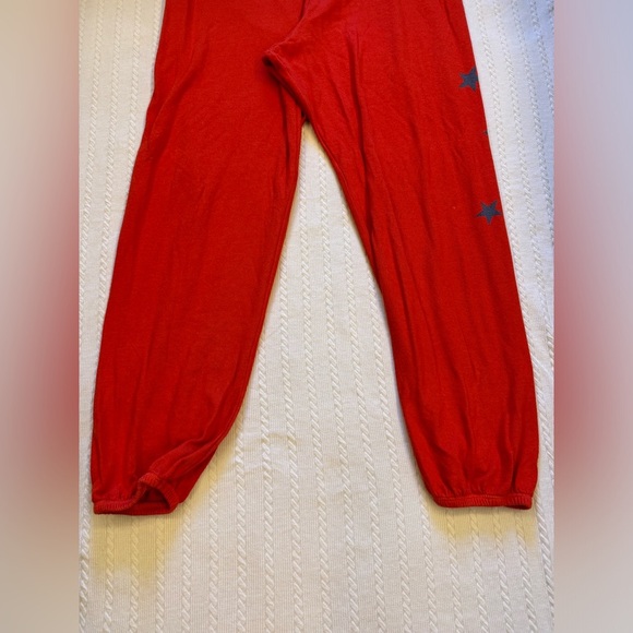 Loungewear Set SUNDRY top & pants Blue Stars in Red Size L/XL (3-4) - Picture 11 of 16